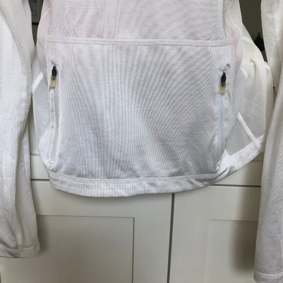 Lululemon Vintage Full Zip Running Jacket w Mesh Sides Back Zip Pockets Size 10 - Picture 8 of 13